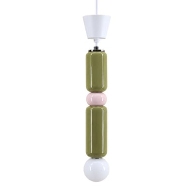 Suspension design en céramique et verre 44cm ORNAMI