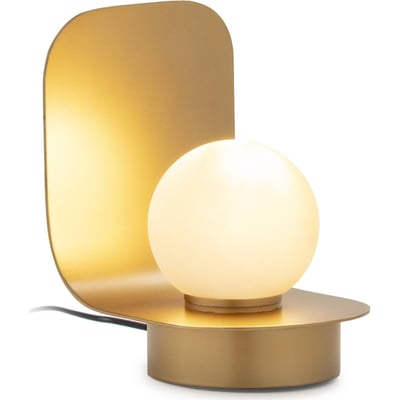 Lampe de table ronde en métal et verre givré RECOLLECTION