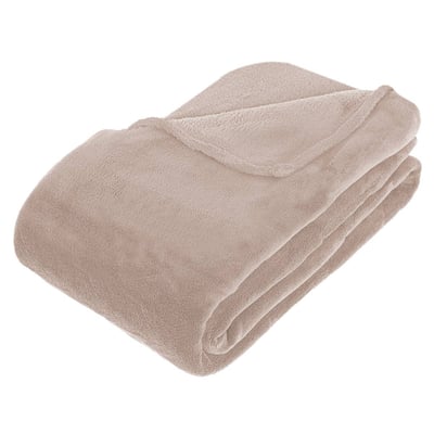 Plaid microfibre uni KIESA ATMOSPHERA