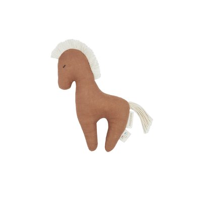 Hochet Cheval L1N0 en lin français NOBODINOZ