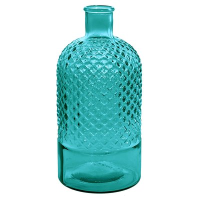 Vase bouteille en verre recyclé h 28 cm DIAMOND SENSEI MAISON