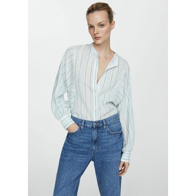 Chemise imprimée rayures MANGO