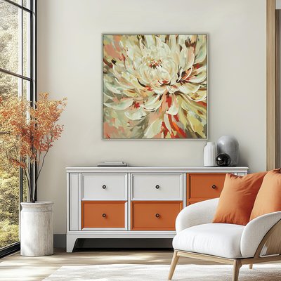 81x81cm Floral Framed Canvas ÉDITÉ