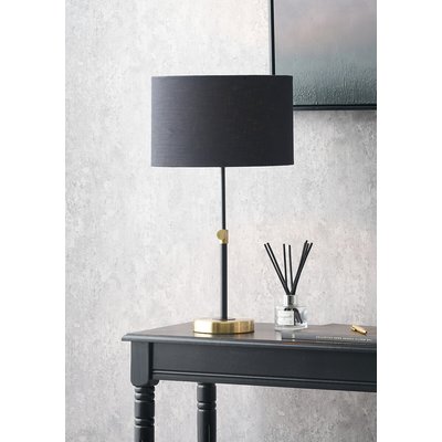Black and Gold Metal Rise and Fall Table Lamp ÉDITÉ