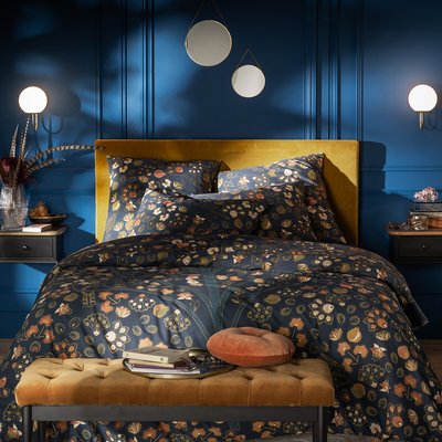 Sira Vintage Floral 100% Cotton Percale 200 Thread Count Duvet Cover LA REDOUTE INTERIEURS