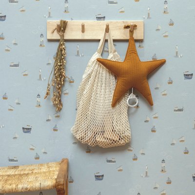Papier peint panoramique pour enfant Marine bateau LITTLE DUTCH