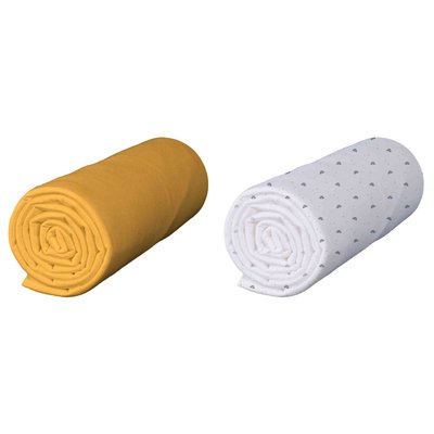 Drap housse bébé coton jersey bio (lot de 2) BABY FOX