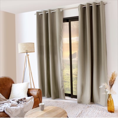 Rideau thermique en microfibre doublée HOME MAISON
