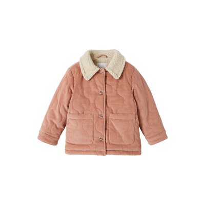 Veste matelassée en velours doublé sherpa VERTBAUDET