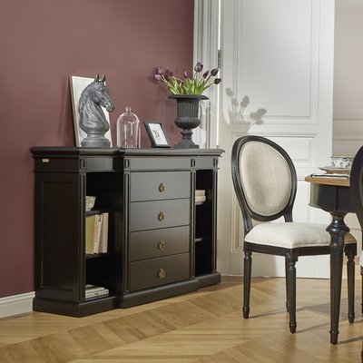 Console 4 tiroirs 6 niches en pin VINCENT ROBIN DES BOIS