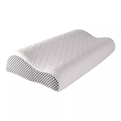Oreiller fibres synthétiques blanc Memoergo respirant memoire de forme GARNIER THIEBAUT