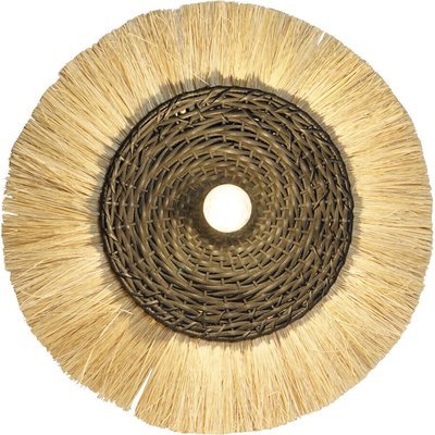 Applique murale jute et fer style naturel colonial chic RECOLLECTION