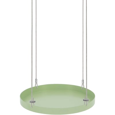 Support à plantes rond à suspendre vert Diamètre de 24 cm JARDINDECO