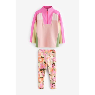 Sweat demi-zippé et legging NEXT