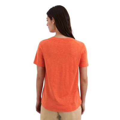 T-shirt ras du cou en jersey slub en mélange de coton et de viscose MARC O'POLO