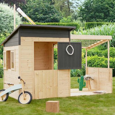 Cabane en bois enfant avec pergola SANTA BARBARA SOULET