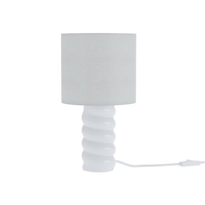Lampe à poser en céramique et tissu - MONTAIGNE POTIRON PARIS