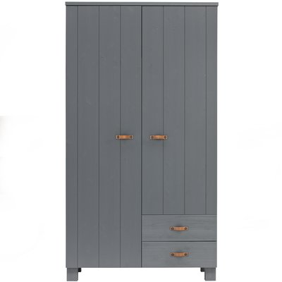 Armoire 2 portes 2 tiroirs en pin DENNIS WOOOD