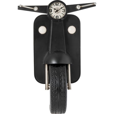 Horloge murale en métal esprit scooter RECOLLECTION