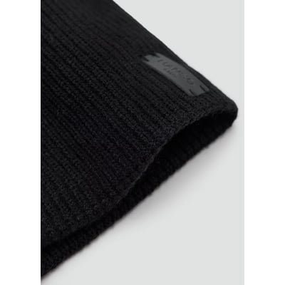 Écharpe en maille côtelée avec logo en relief MANGO KIDS