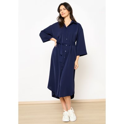 Robe-chemise longue avec noeud LOLALIZA