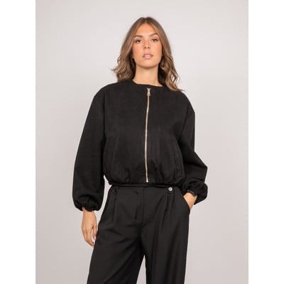 Blouson Bomber Suédine Taille élastiquée Usha DONA LISA