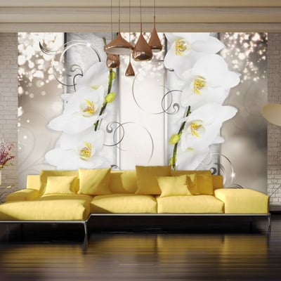 Papier peint intissé panoramique Fleurs Sophisticated duet EDEN