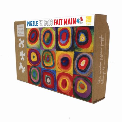 Carrés avec cercles de Kandinsky PUZZLE MICHELE WILSON