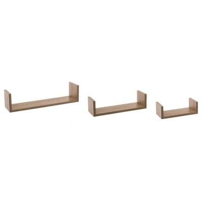 Lot De 3 étagères Fixy Bord Chêne Naturel ATMOSPHERA