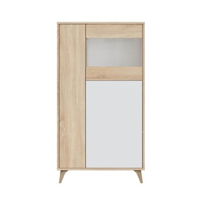 Vitrine 3 portes avec étagères Kikua Plus - H142cm CALICOSY