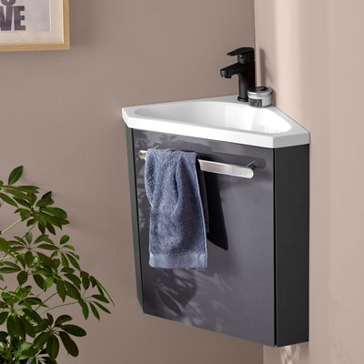 Ensemble lave-mains d'angle + robinet SKINO MOB IN