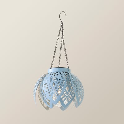 Artichoke Outdoor Solar Hanging Pendant Light SO'HOME