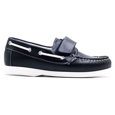 Chaussures bateau en cuir à scratch BOAT BONI&SIDONIE