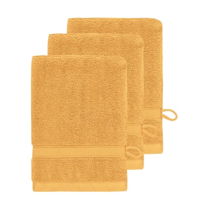 Lot de 3 gants de toilette 600 g/m² SENSILK SENSEI MAISON