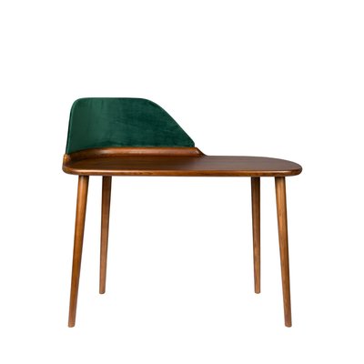 Bureau en bois et velours - FINN DUTCHBONE