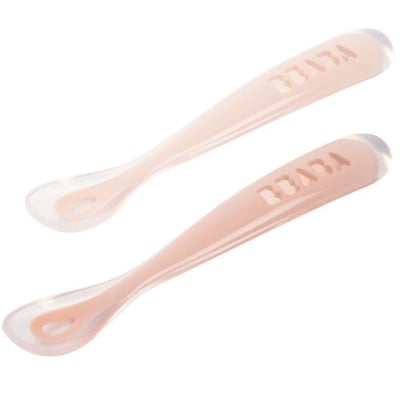 Lot de 2 cuillères silicone 1er âge BEABA