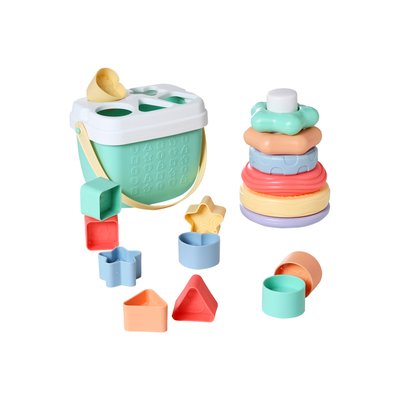 Coffret boite à formes et tour à empiler VERTBAUDET