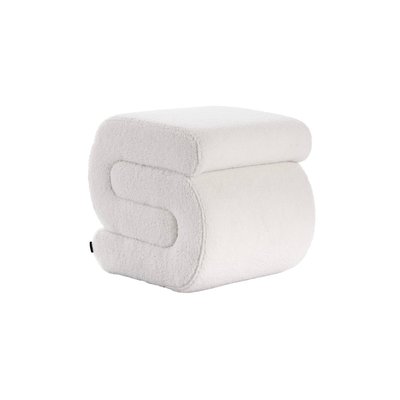 Tabouret / Pouf design revêtement bouclette 1 place SASHA SWEEEK
