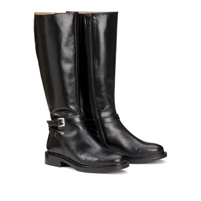 Bottes cavalières en cuir, détail boucle LA REDOUTE COLLECTIONS