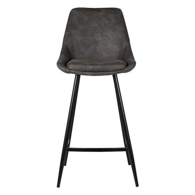 Chaise snack tissu effet daim ZAGO