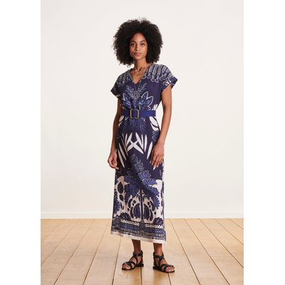 Robe longue à imprimé manches courtes LA FEE MARABOUTEE