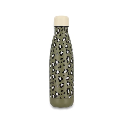 Bouteille 500ml en acier inoxydable, LEOPARD NOVASTYL