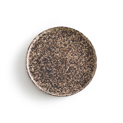 Set of 4 Rusty Stoneware Flat Plates AM.PM