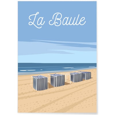Affiche ville de La Baule 2 L'AFFICHERIE