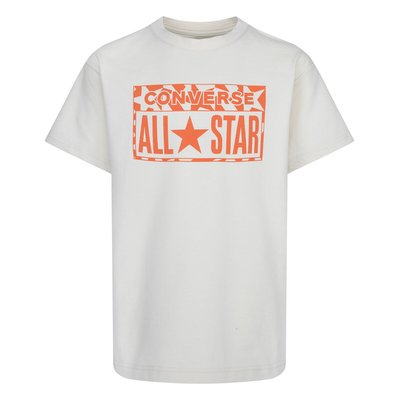 Logo Print T-Shirt in Cotton Mix with Short Sleeves CONVERSE