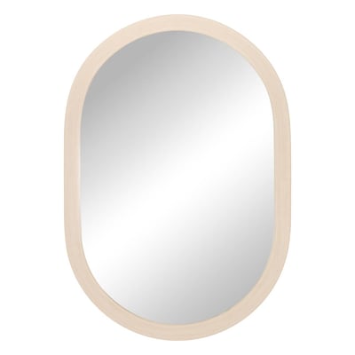 Miroir ovale grand format effet bois KANDRA ATMOSPHERA