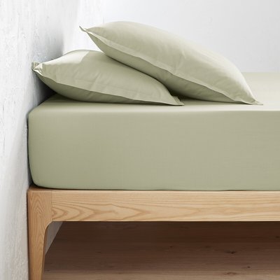 Scenario 30cm High 100% Cotton Percale 200 Thread Count Fitted Sheet LA REDOUTE INTERIEURS