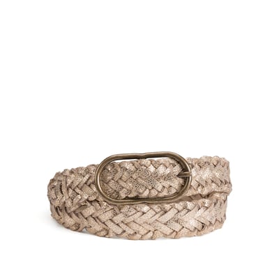 Ceinture tressée en cuir Nadina PIECES