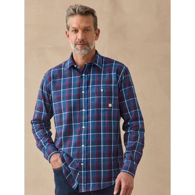 Chemise en flanelle pur coton homme DAXON