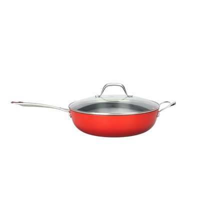 Sauteuse rouge 28cm - "red airiron" LAGUIOLE